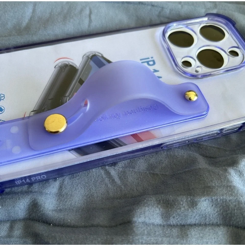 NWT iPhone 14 case, purple, plastic